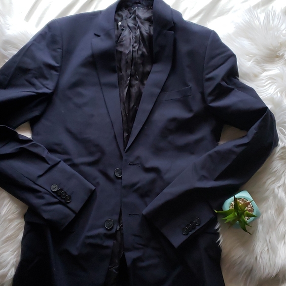 H&M Skinny Fit Blue Navy Blazer